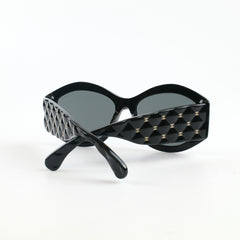 Chanel Oversized Quilt Black Sunglasses