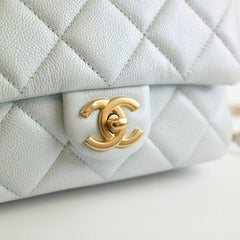 Chanel Caviar My Perfect Mini Iridescent Blue
