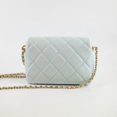 Chanel Caviar My Perfect Mini Iridescent Blue