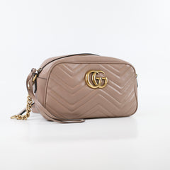 Gucci Small Marmont camera bag Nude