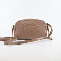 Gucci Small Marmont camera bag Nude