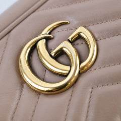 Gucci Small Marmont camera bag Nude