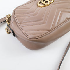 Gucci Small Marmont camera bag Nude