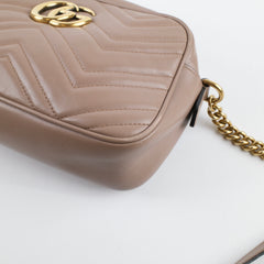 Gucci Small Marmont camera bag Nude