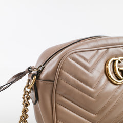 Gucci Small Marmont camera bag Nude