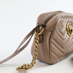 Gucci Small Marmont camera bag Nude