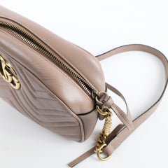 Gucci Small Marmont camera bag Nude