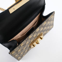 Gucci Small Padlock Bee x GG Supreme Canvas bag
