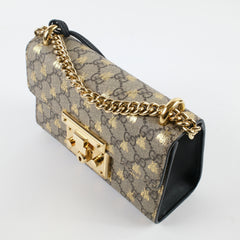 Gucci Small Padlock Bee x GG Supreme Canvas bag