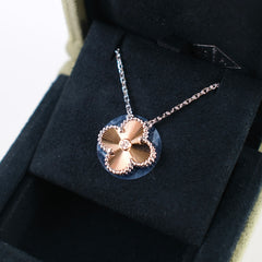 Van Cleef & Arpels Vintage Alhambra Diamond Holiday Pendant Necklace White Gold 2024