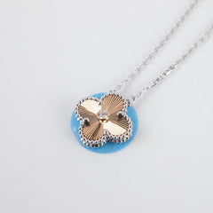 Van Cleef & Arpels Vintage Alhambra Diamond Holiday Pendant Necklace White Gold 2024