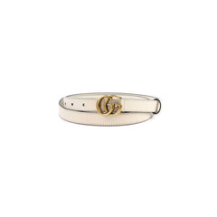Gucci GG Marmont Thin Belt White Size 100
