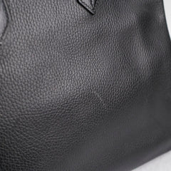 Hermes Birkin 35 Ardennes Black GHW - C Square Stamp
