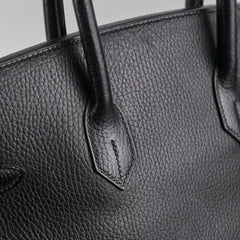Hermes Birkin 35 Ardennes Black GHW - C Square Stamp