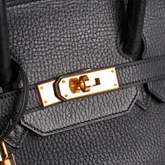 Hermes Birkin 35 Ardennes Black GHW - C Square Stamp