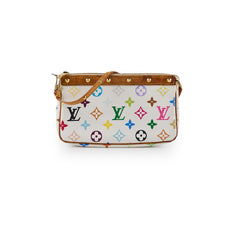 Louis Vuitton Multicolor Pochette Accessories White