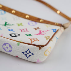 Louis Vuitton Multicolor Pochette Accessories White