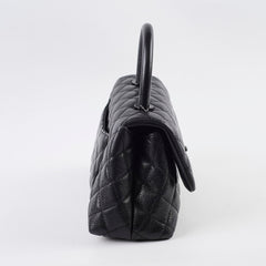 Chanel Coco Handle Caviar Small So Black