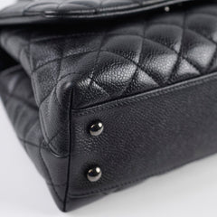 Chanel Coco Handle Caviar Small So Black