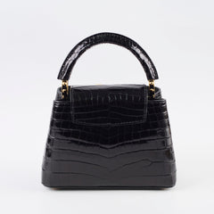 Louis Vuitton Mini Capucines BB Alligator Black