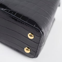 Louis Vuitton Mini Capucines BB Alligator Black