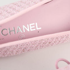 Chanel Ballet Flats Tweed Light Pink Size 40C