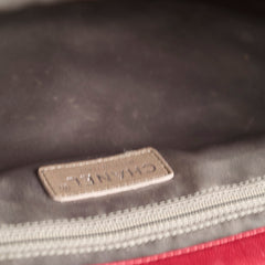 Chanel Quilted Maxi Travel Tote Lambskin Red