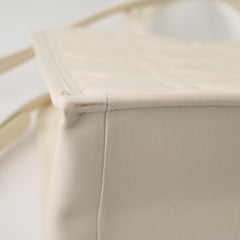 Christian Dior Medium Book Tote Macrocannage Calfskin Ivory