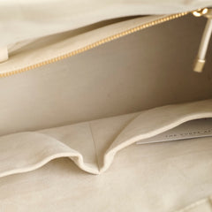 Dior Medium Book Tote Macrocannage Calfskin Cream