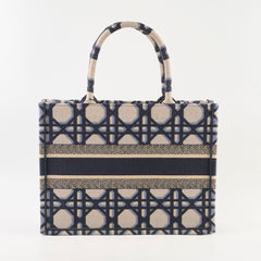 Christian Dior Medium Book Tote Macrocannage Navy