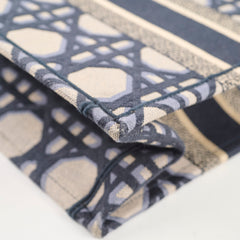 Christian Dior Medium Book Tote Macrocannage Navy