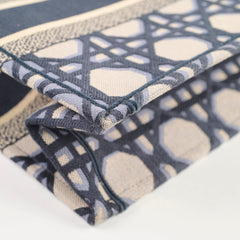 Christian Dior Medium Book Tote Macrocannage Navy