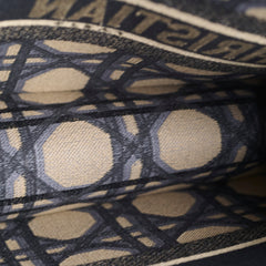 Christian Dior Medium Book Tote Macrocannage Navy