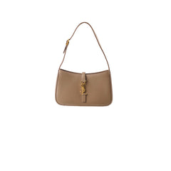 Saint Laurent Le 5 A 7 Should Bag Taupe Beige