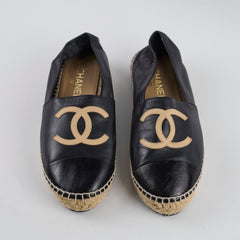 Chanel Espadrilles Black Size 39