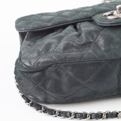 Chanel Chain Around Shiny Leather Messenger Bag Black