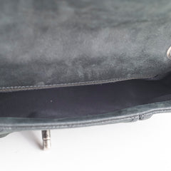 Chanel Chain Around Shiny Leather Messenger Bag Black