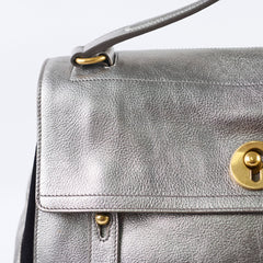 Saint Laurent Large Muse Silver Top Handle