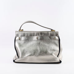 Saint Laurent Large Muse Silver Top Handle