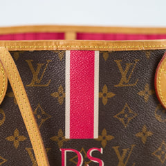 Louis Vuitton Neverfull MM Monogram Custom DS Stripe