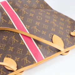 Louis Vuitton Neverfull MM Monogram Custom DS Stripe