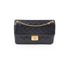 Chanel Large Lambskin Chic With Me Flap Black