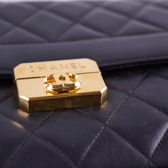 Chanel Large Lambskin Chic With Me Flap Black