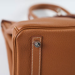 Hermes Birkin 30 Gold Togo Palladium HW X Stamp