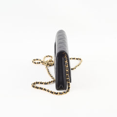 Chanel Wallet On Chain WOC Black Caviar