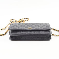Chanel Wallet On Chain WOC Black Caviar