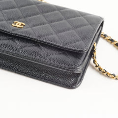 Chanel Wallet On Chain WOC Black Caviar