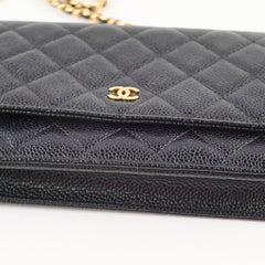 Chanel Wallet On Chain WOC Black Caviar