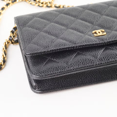 Chanel Wallet On Chain WOC Black Caviar