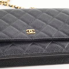 Chanel Wallet On Chain WOC Black Caviar